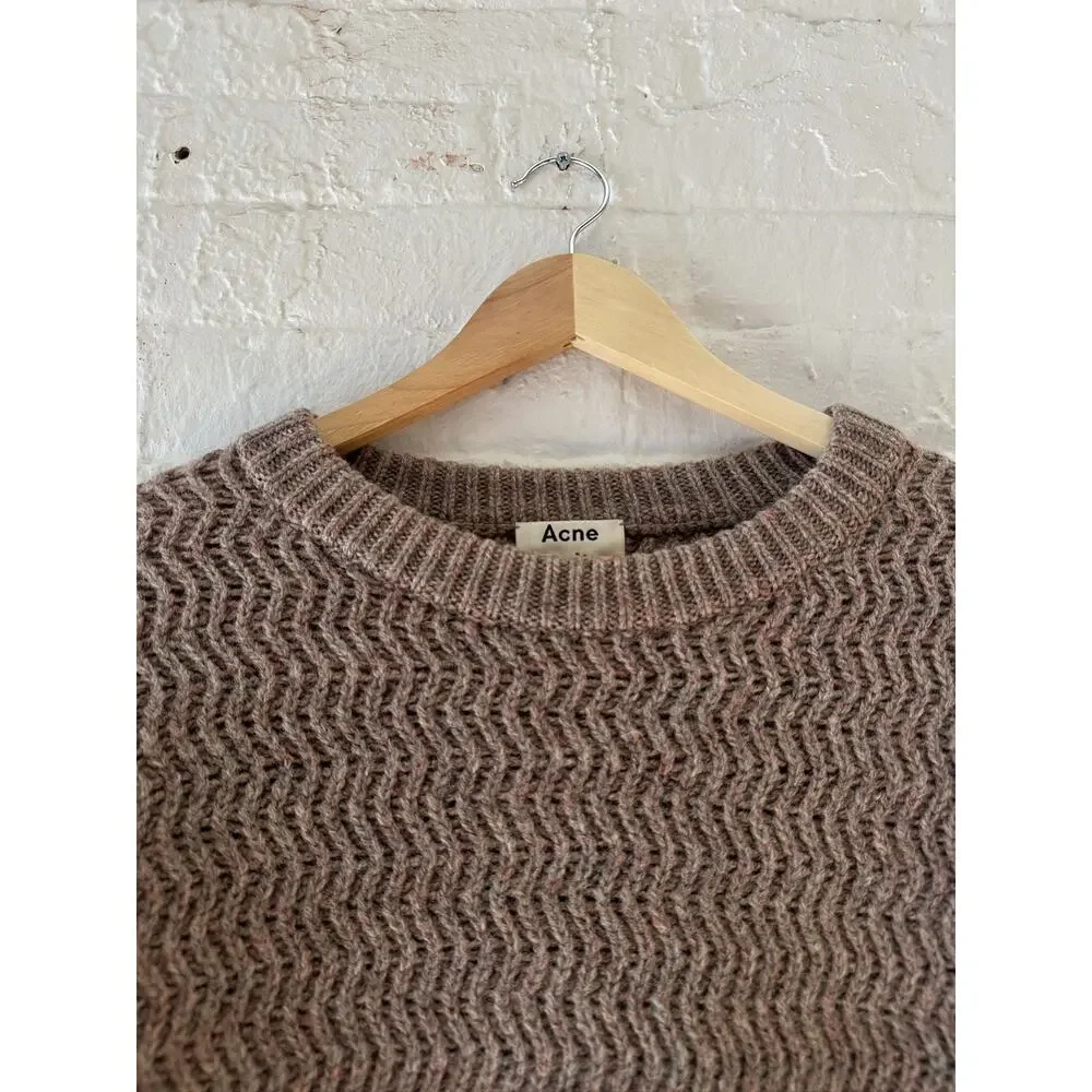 Acne Studios Zig Zag Wool Sweater